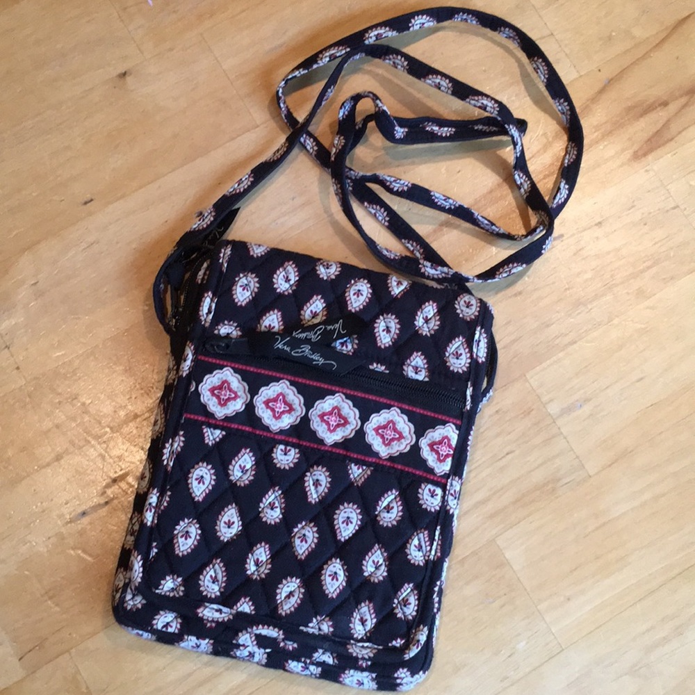 Vera Bradley Mini Crossbody Hipster •Classic black